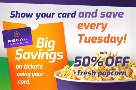 regal crown club tuesday discount.